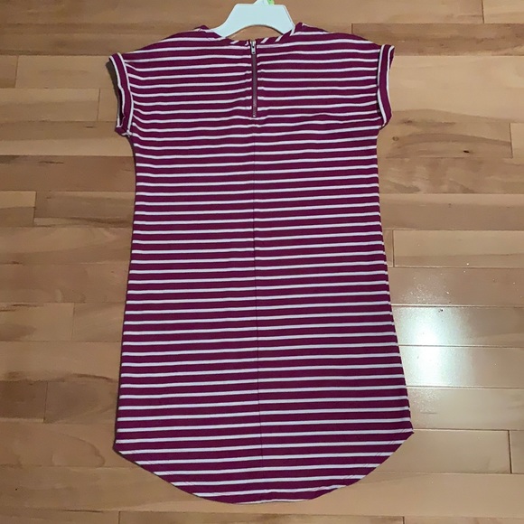EUC Gymboree Fuchsia Striped Summer Short Sleeve Dress with watermelon -size 14 - Picture 8 of 13